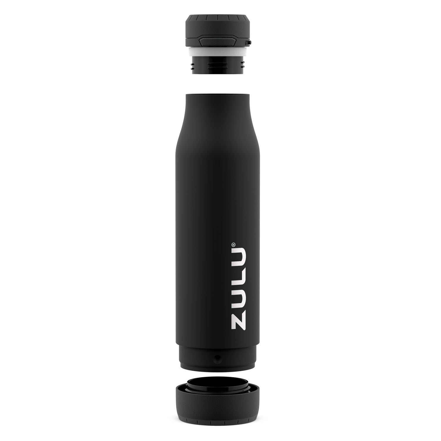 Zulu Ace 24oz Vacuum Insulated Stainless Steel Water Bottle with Chug  Spout, Leak-Proof Locking Lid and Removable Base, Metal Reusable Bottle for