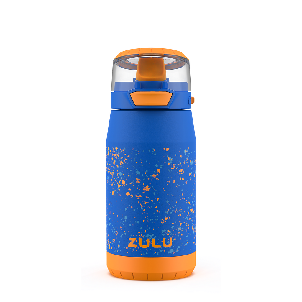 ZULU Vacuum Insulated Stainless Steel High Performance Water Bottle 12 oz  Blue