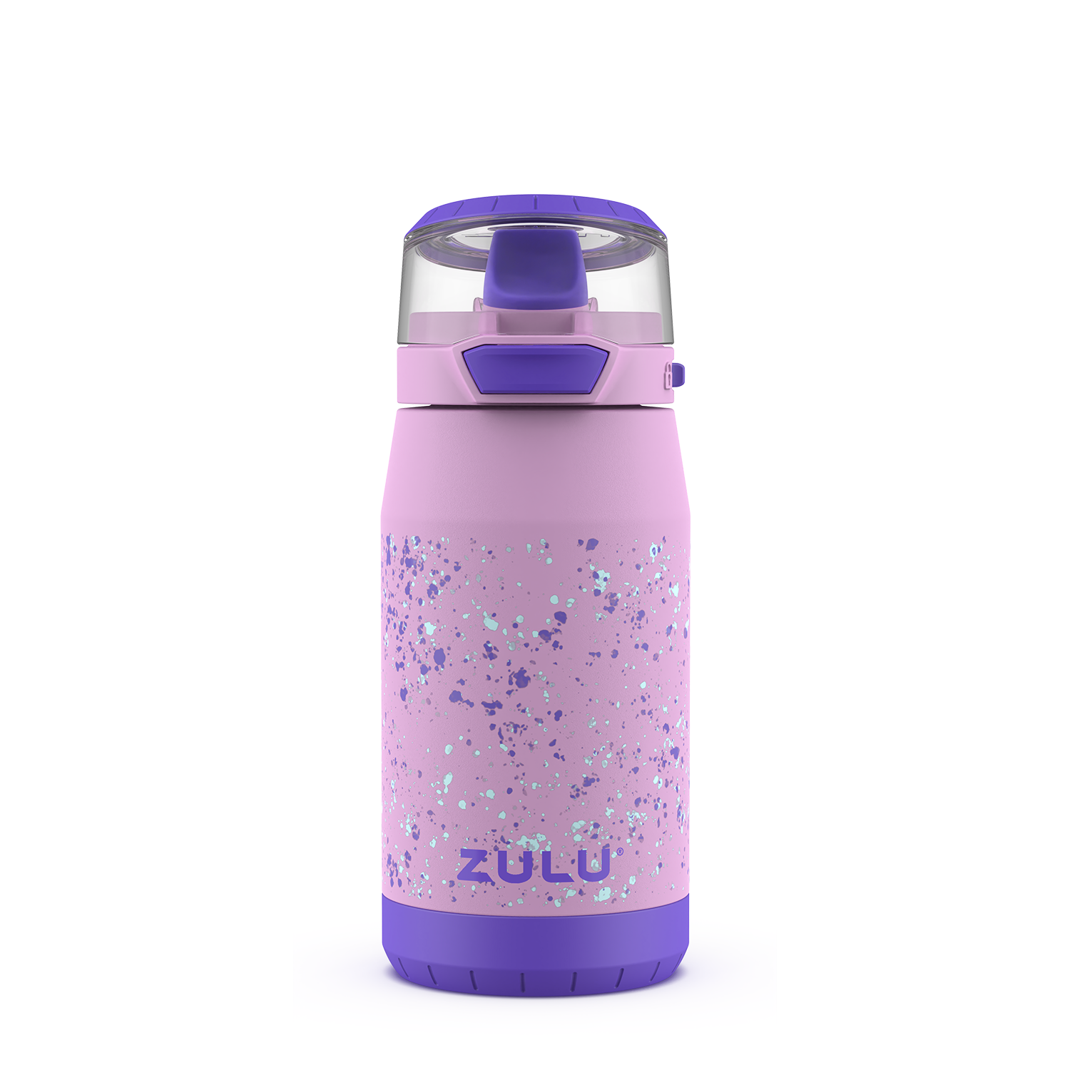 Zulu Kids Flex Water Bottle with Silicone Spout, Leak-Proof Locking Flip  Lid and Soft Touch Carry Loop for School Backpack, Lunchbox, and Outdoor