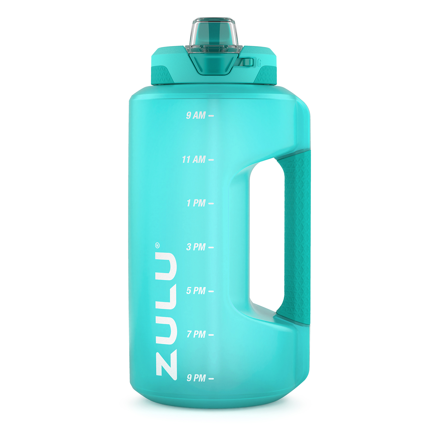  ZULU Goals 64oz Large Half Gallon Jug Water Bottle with  Motivational Time Marker, Covered Straw Spout and Carrying Handle, Perfect  for Gym, Home, and Sports, Royal Blue : Sports 