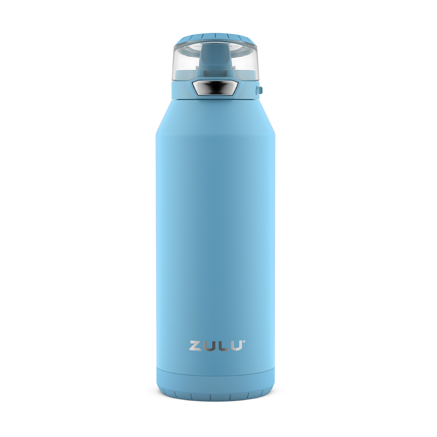 ZULU Swift 32 Fluid Ounce Stainless Steel Vacuum Insulated Water Bottle  with Silicone Straw, Black